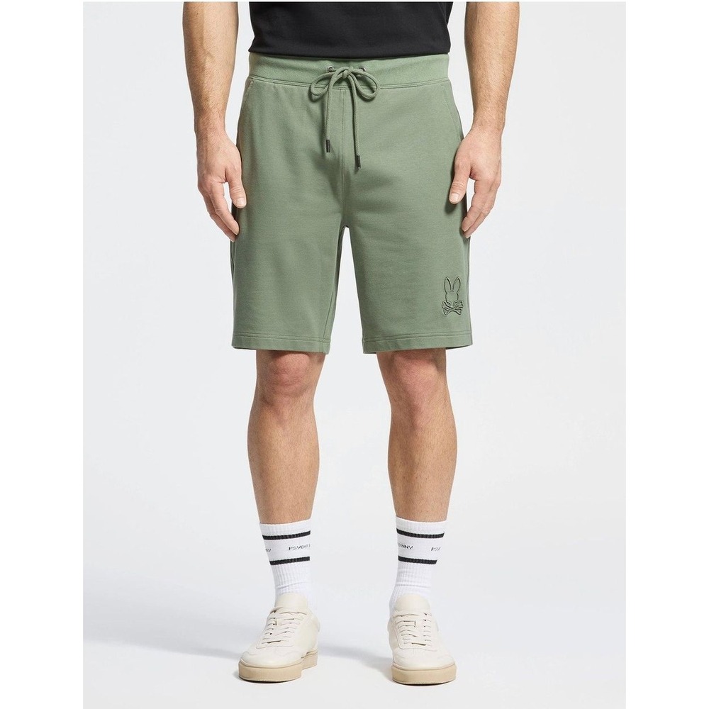 Psycho Bunny Mens Levanzo French Terry Sweatshorts Green Size S NEW B6R578F200 - Picture 11 of 11